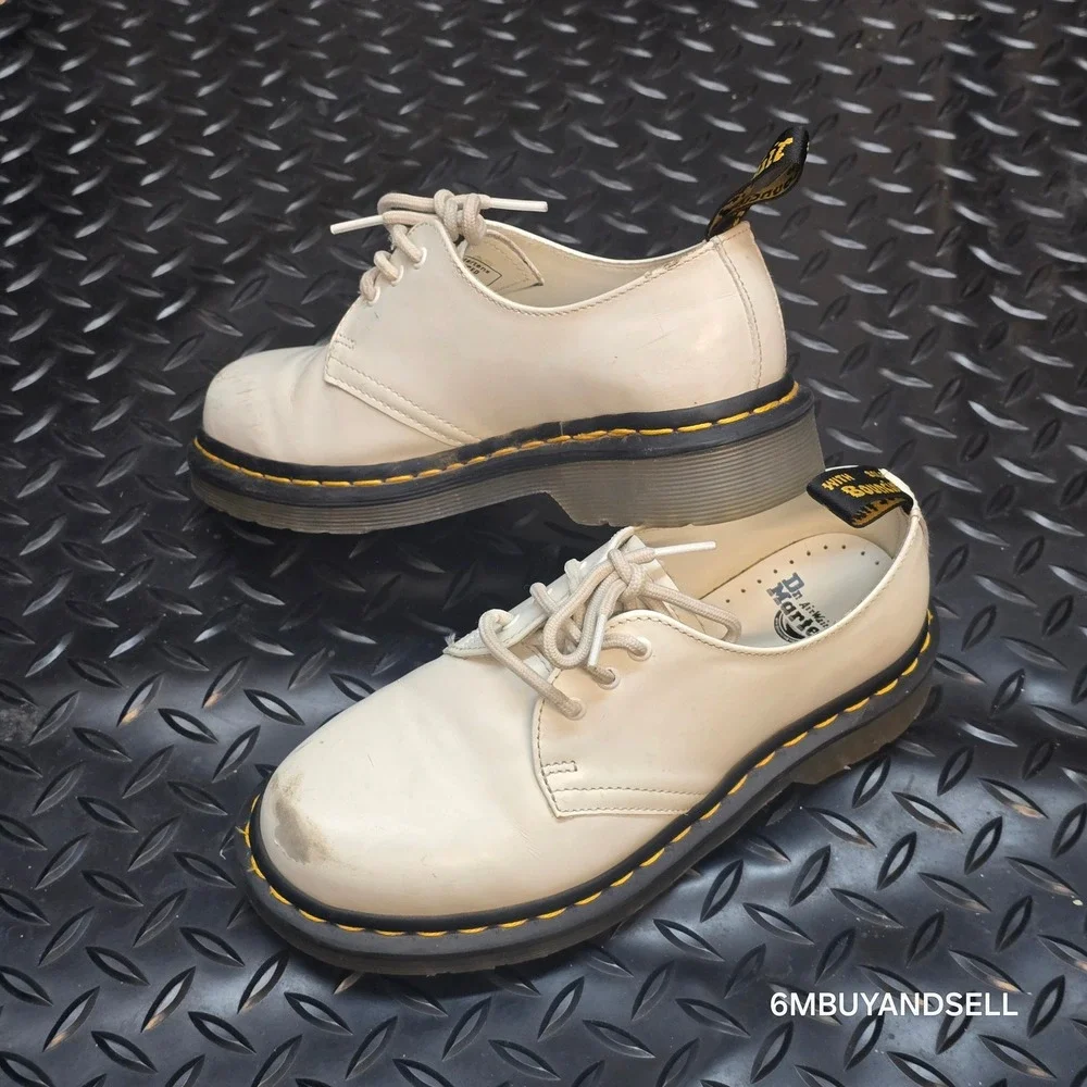 Dr. Martens 1461 Iced Oxford Shoes Mens 4 Womens 5 Ivory White Leather‎ 26563115